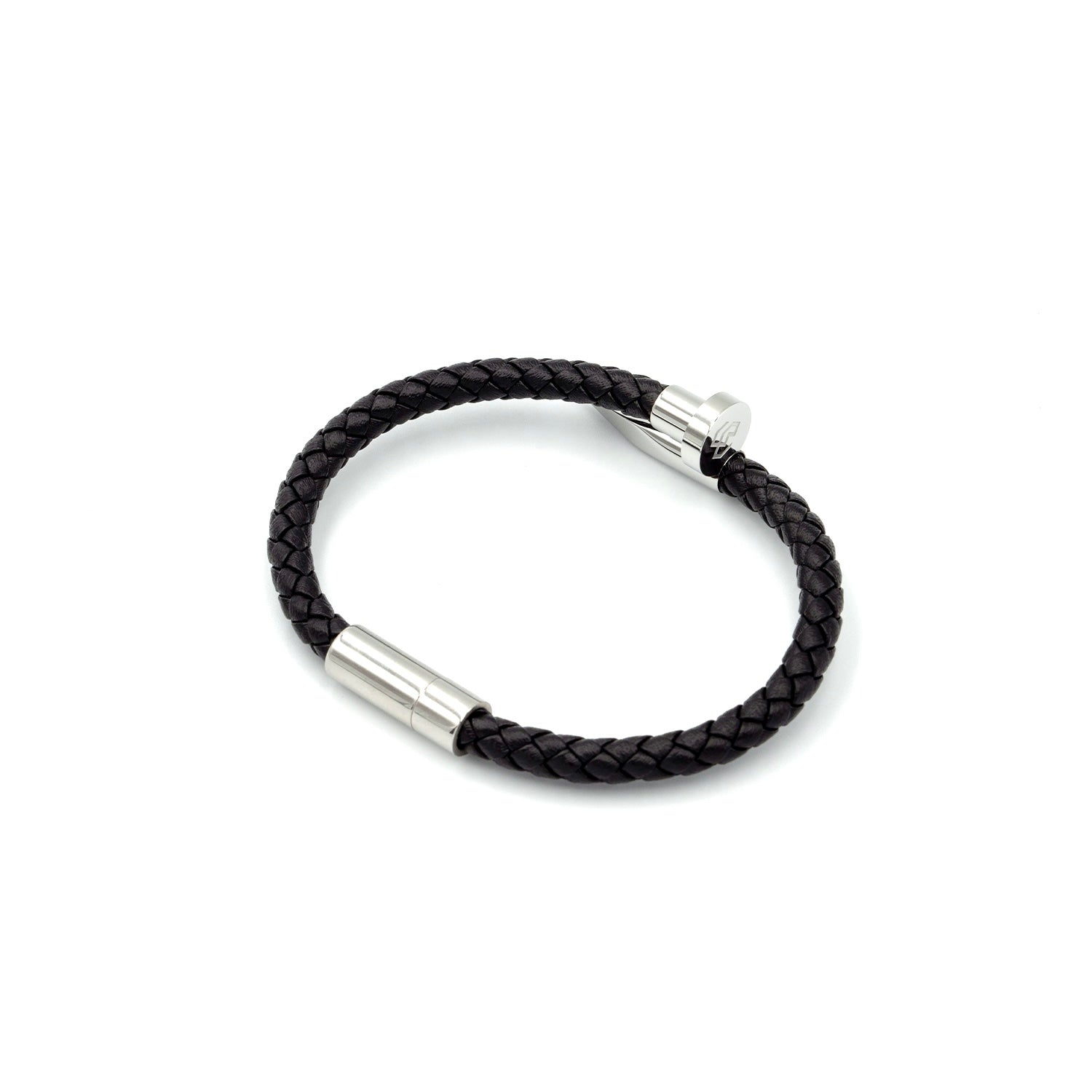 Boldwrist Nail leather bracelet design 318 stainless steel