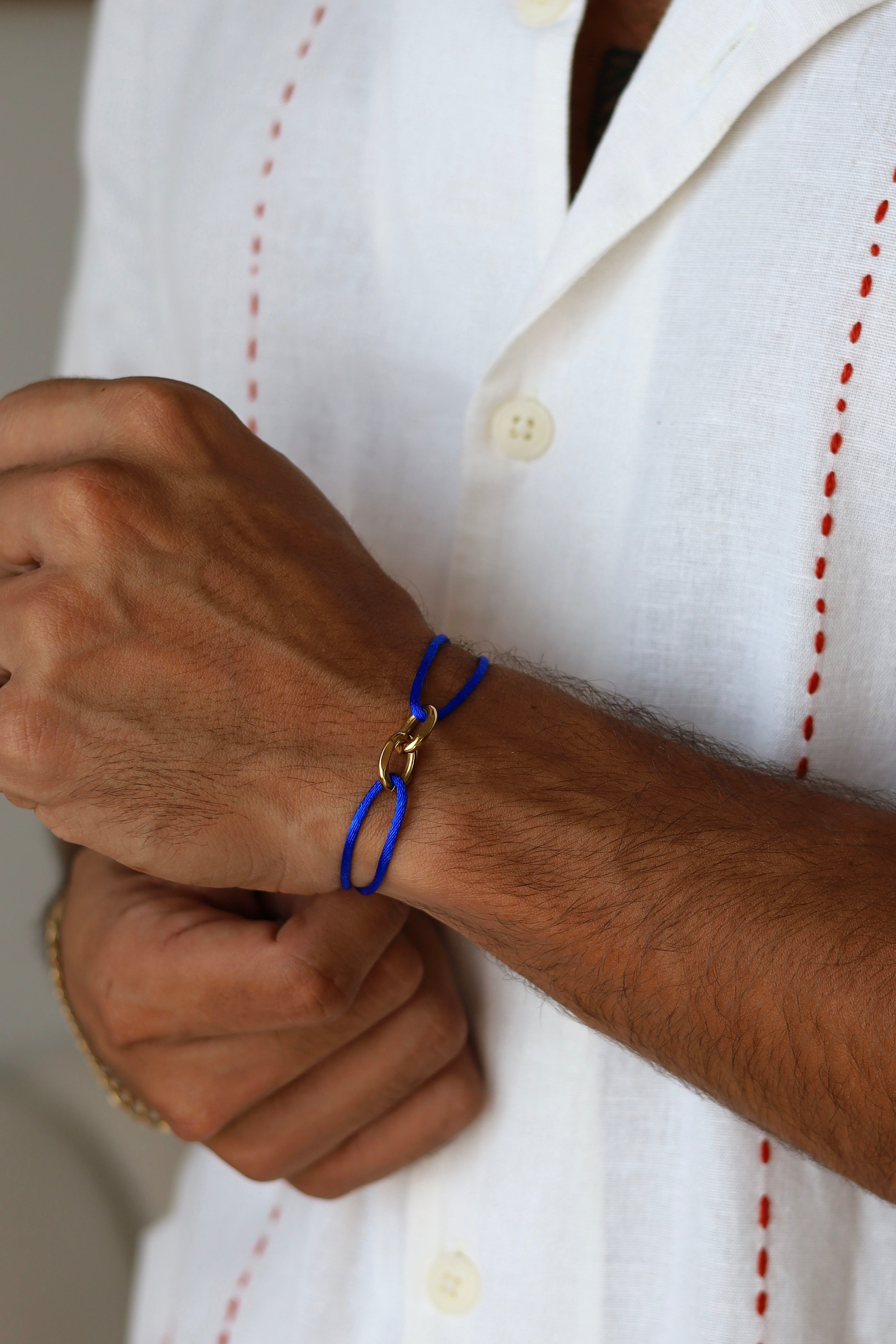 Boldwrist Bivi rope bracelet design 14k gold plated