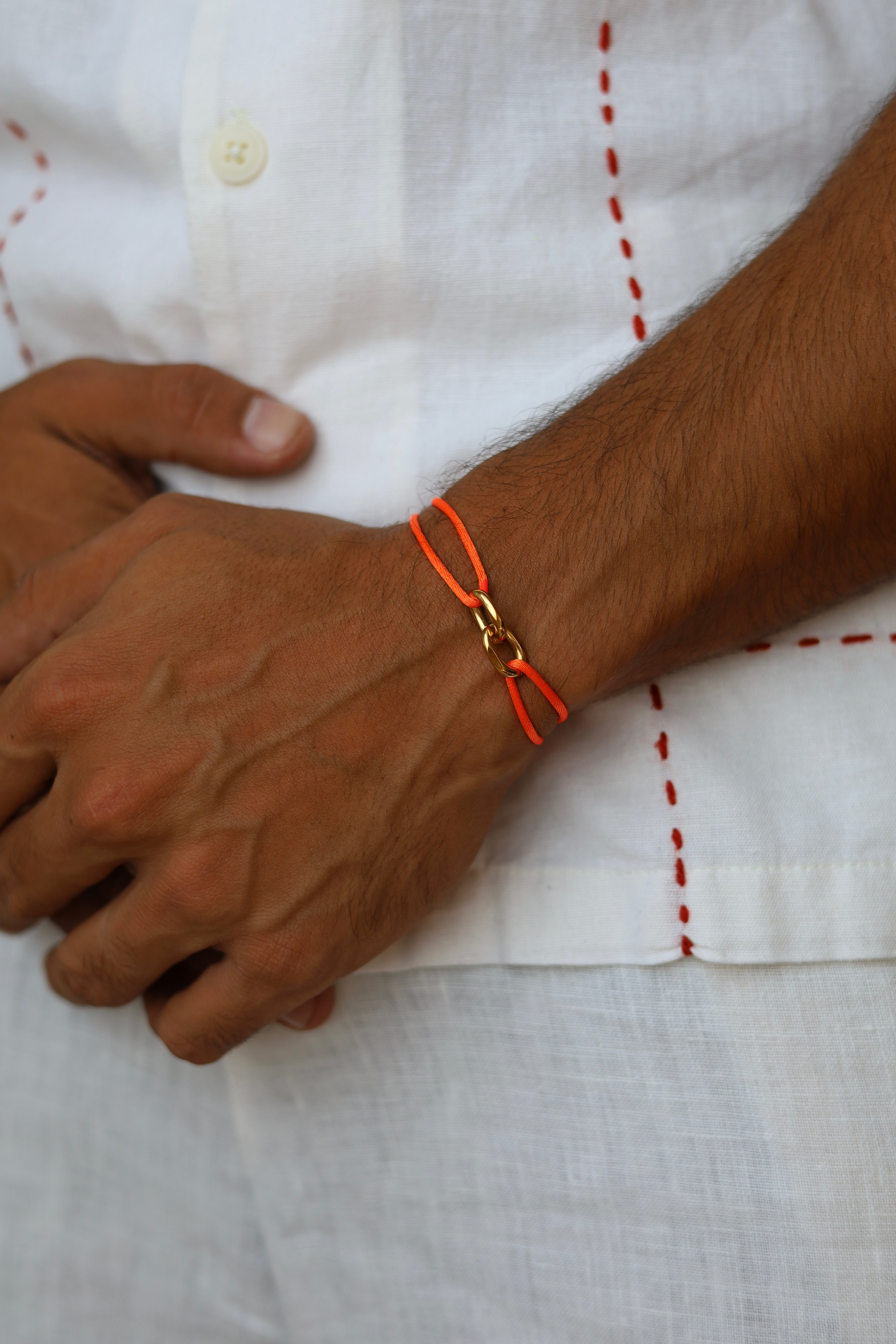 Boldwrist Bivi rope bracelet design 14k gold plated