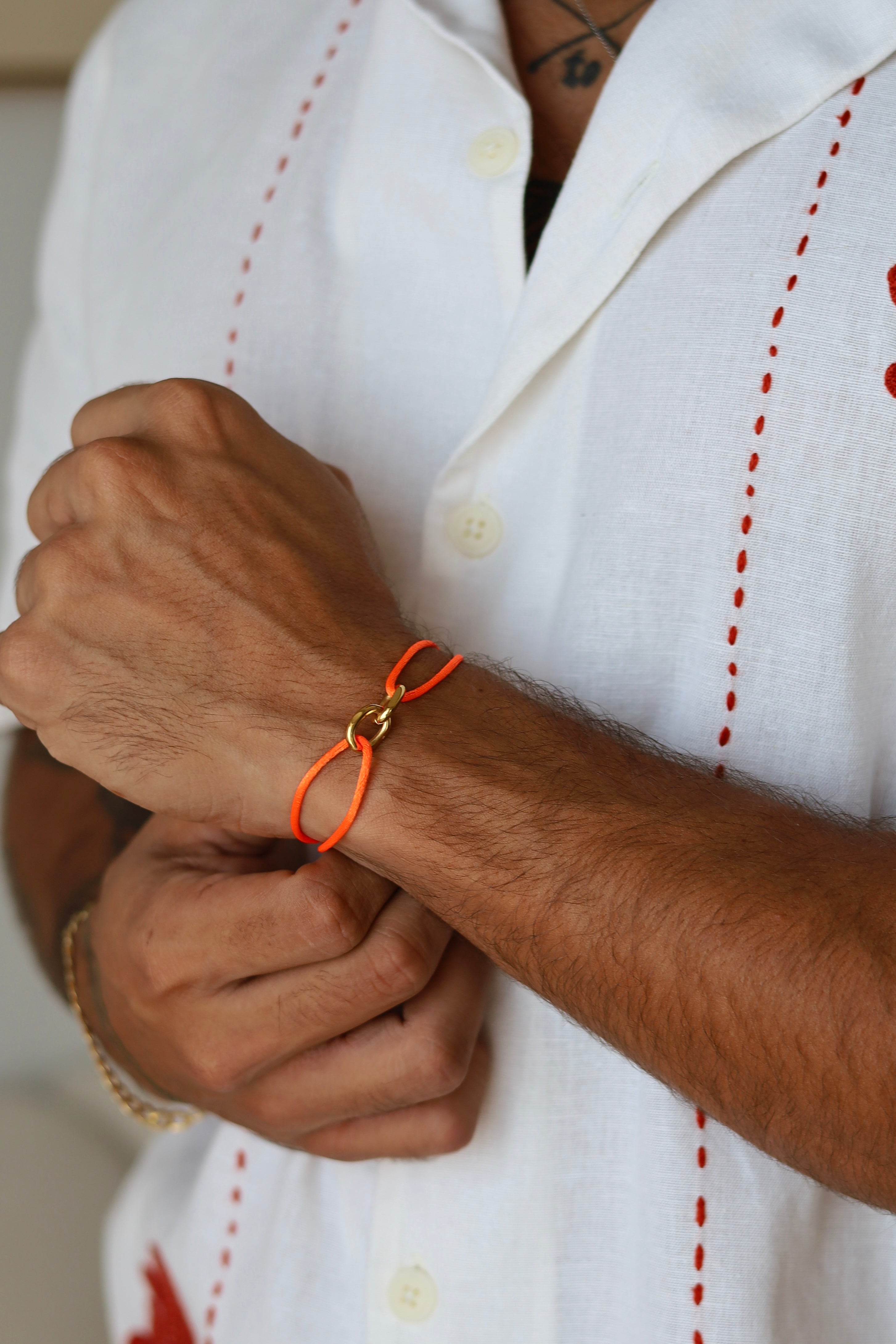 Boldwrist Bivi rope bracelet design 14k gold plated