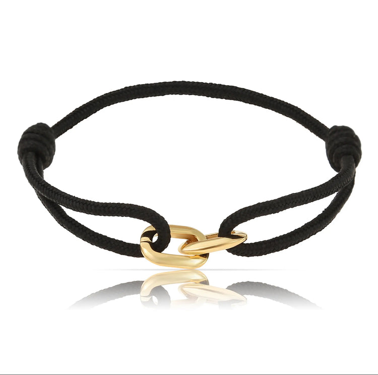 Boldwrist Bivi rope bracelet design 14k gold plated