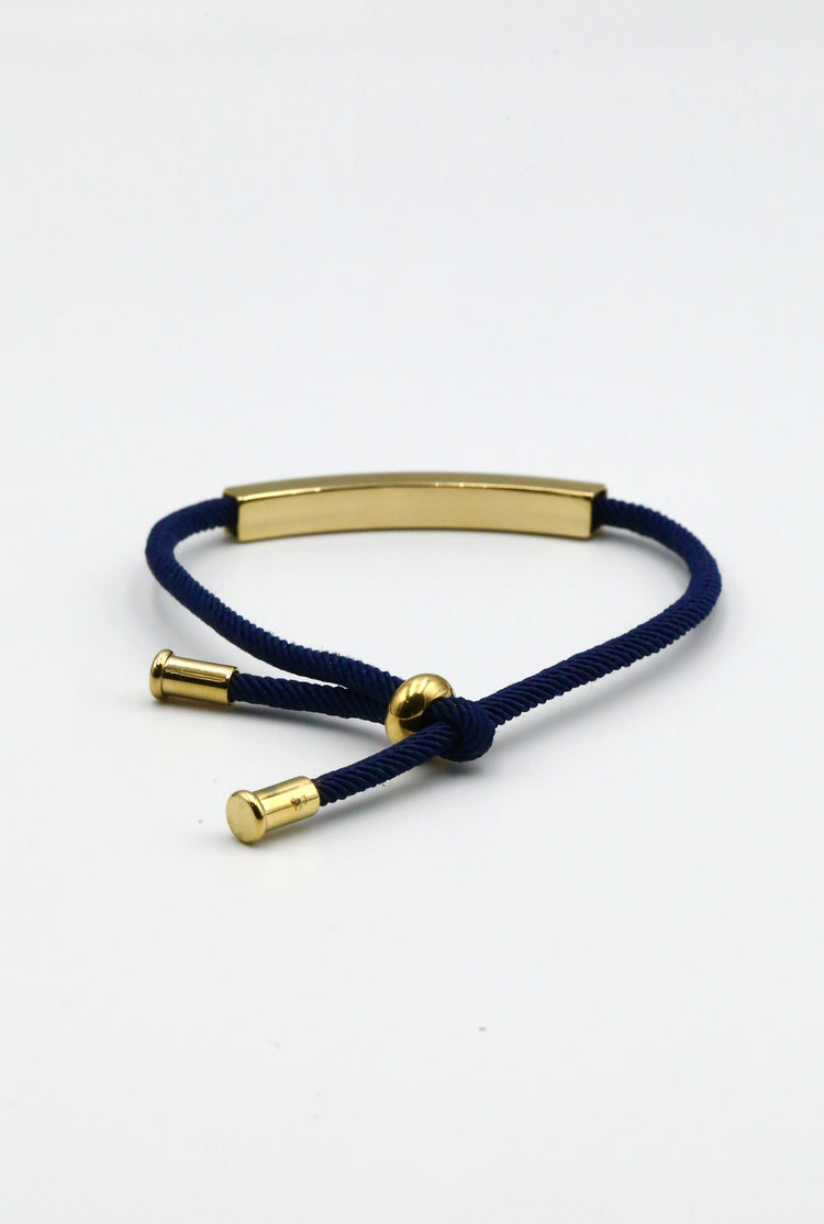 Boldwrist rope design bracelet 14k gold plated