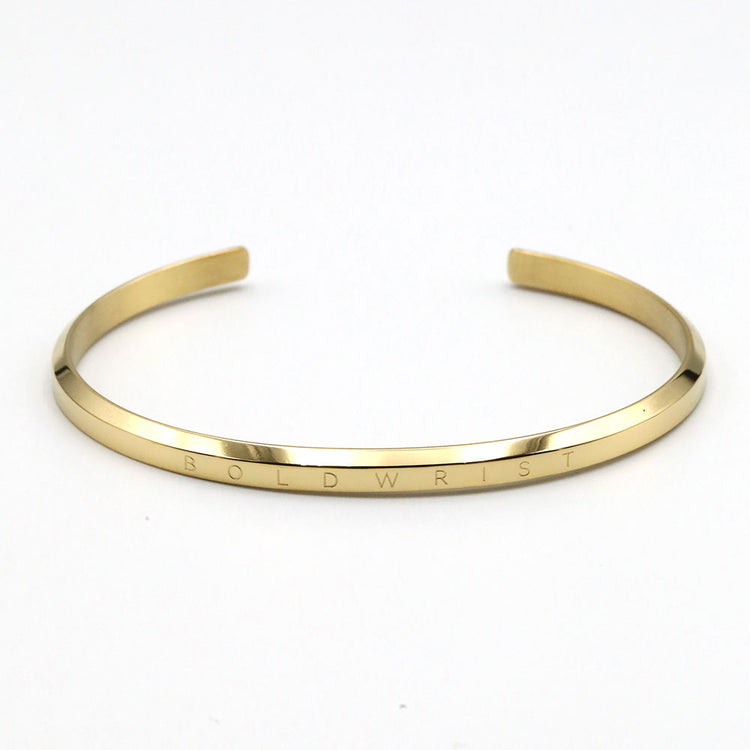 stainless-steel gold-plated bracelet